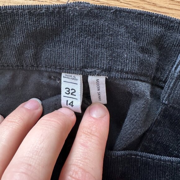 Sz 14 (32) Loft Modern Skinny in Black Corduroy - Picture 11 of 12